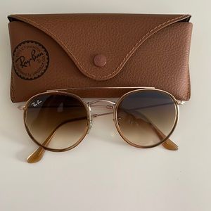 Raybans-ROUND DOUBLE BRIDGE